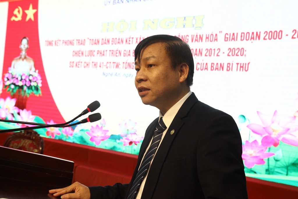 Hội nghị Tổng kết Phong trào “Toàn dân đoàn kết xây dựng đời sống văn hóa” giai đoạn 2000 - 2020